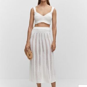 Mango Knitted Skirt and Top